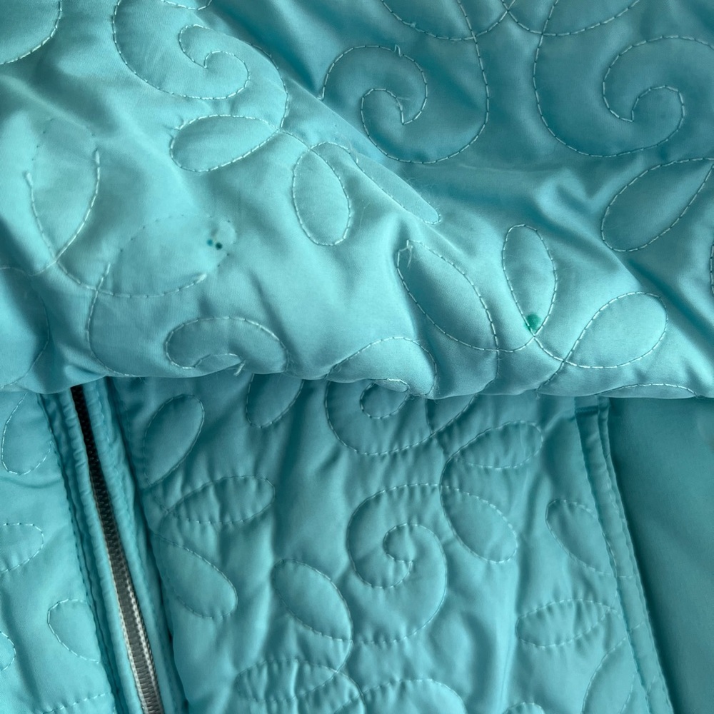 ZeroXposur |S|Blue Puffer Jacket with Quilted Design - Picture 6 of 6